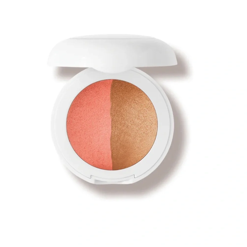 Dual-Tone Blush Compact - Coral and Bronze